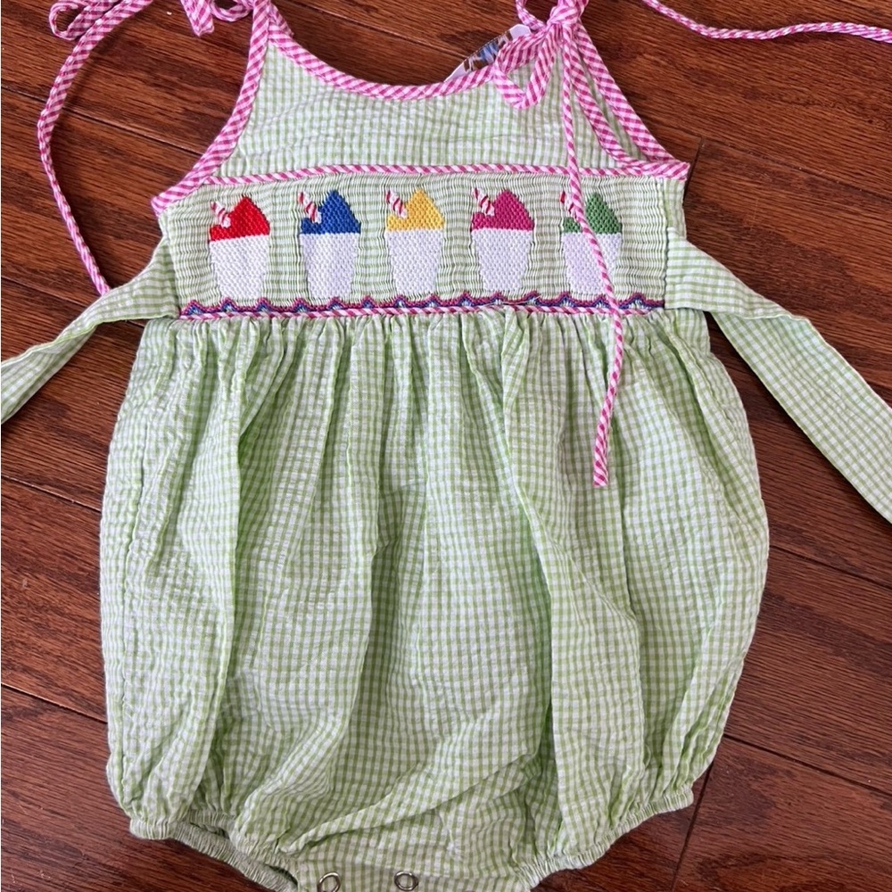 Lulu Bebe Summer embroidered bubble